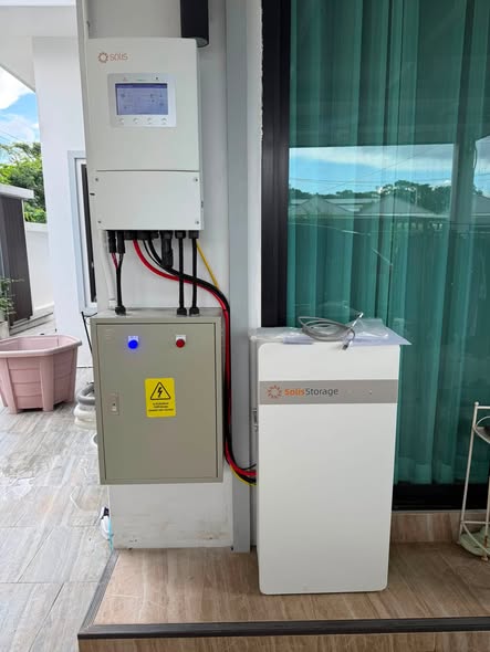 ติดตั้งแบตเตอรี่ Solis Storage — จันทบุรี